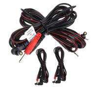LRXIYODE 4pcs Lead Wire Electrode Cables with Pin Connectors for Physiotherapy Machine Durable and Portable Design for Treatment Instruments and Pads for Massage Strips and Circulation