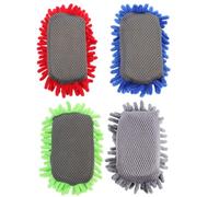 LRXIYODE 4pcs Lightweight Whiteboard Magnetic Erasers with Chenille and Sponge Material, Reusable and Easy to Stick, for Classroom and Home Use, Office Dry Erase Erasers
