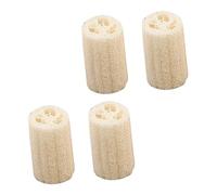 LRXIYODE 4pcs Loofah Back Scrubber Natural Exfoliating Body Cleaner for Shower and Bath for Neck Back and Whole Body Massage Safe for All Skin Types