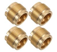 LRXIYODE 4pcs Mic Stand Mount Adapter Female to Male Thread Conversion Kit Brass Microphone Threaded Screw for Shock Mounts Camera Tripods Studio and Live Event Use