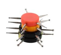 LRXIYODE 4pcs Nail Art Sculpting Tools Acrylic Handle Manicure Pens for Precision Dotting and Rhinestone Picking Multi-functional Nail Technician Tools for Salon and DIY Design in Vibrant