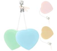 LRXIYODE 4pcs Portable Heart-Shaped Macaron Screen Wipes for Mobile Phones and Electronic Devices Lens Cleaning Cloths for Glasses Cameras Tablets Lightweight Random Color