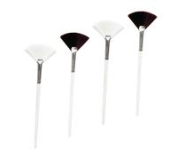 LRXIYODE 4Pcs Professional Facial Mask Applicator Soft Nylon Fan Brushes for Smooth Even Application Home Face Beauty Tool Skin-friendly Reusable Brushes
