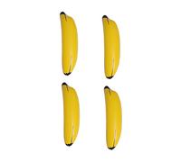 LRXIYODE 4pcs PVC Inflatable Banana for Pool Floating Fruit Props Creative Beach and Swimming Pool Inflatables Smooth Comfortable Grip