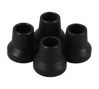 LRXIYODE 4pcs Quad Cane Tips Rubber Replacement Non Slip Foot Caps for Walking Canes Durable Shock Absorbing Leg Tips for Elderly Stability Comfort