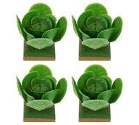 LRXIYODE 4Pcs Realistic Cabbage Veg Models Simulation Vegetables for Pretend Play Kitchen Accessories Farm Role-Play Set