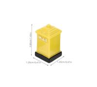 LRXIYODE 4pcs Resin Miniature Mailbox Ornaments for Dollhouse Micro Landscape Garden Post Box Decorations in Red Yellow Blue Green Safe Rounded Edges