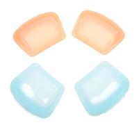 LRXIYODE 4pcs Silicone Medicine Organizer Small Pill Pouches Reusable Sealed Storage Bags 50ml Design for Travel