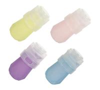 LRXIYODE 4pcs Silicone Travel Bottles Portable Refillable Lotion Shampoo Containers Squeezable Cream Holders with Airtight Design for Outdoor Toiletries Small for Daily Use