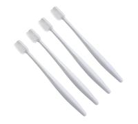 LRXIYODE 4Pcs Soft Bristle Toothbrush for Sensitive Teeth Bleeding Fine Hair Toothbrushes with Ergonomic Design Grey and Blue Colors for Adults Gum Care and Stain Removal Random Color