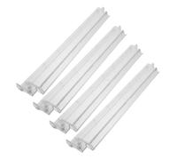 LRXIYODE 4pcs Transparent American Mahjong Racks with Integrated Pushers Compact Plastic Tile Organizers for Competitive and Casual Players Precision Sorting and Space-saving Game