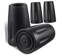 LRXIYODE 4pcs Trekking Pole Tip Caps Lightweight TPR Walking Sticks Cover Shock Absorbing Replacement Tips for Hiking Hard Surfaces