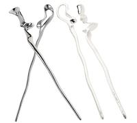 LRXIYODE 4pcs Vintage Geometric Alloy Hair Sticks Elegant Chinese Hair Chopsticks for Women Retro Minimalist Forks with Smooth Edges Suitable for Long Bun Accessories for Weddings and Daily