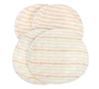 LRXIYODE 4pcs Washable Breast Pads for Women Nursing Pads Cotton Material with Thickened Design and Fit Breast Curves, for Outdoor Use and Carrying in A Handbag