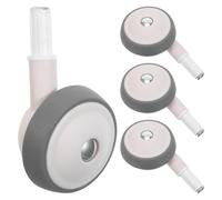 LRXIYODE 4pcs Wheels Silent Swivel Replacement Walker Wheel Attachments for Stroller Pushchair Hand Truck Boy Girl