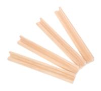 LRXIYODE 4Pcs Wooden Domino Stands Letter Holders for Domino Tiles Lightweight Gaming Card Base for Adults for DIY Projects Fun Games