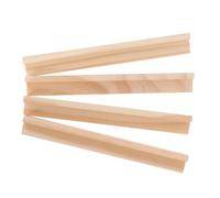 LRXIYODE 4pcs Wooden Domino Trays with Alphabet Display Stands Convenient DIY Domino Bases for Home Decor and Game Organization
