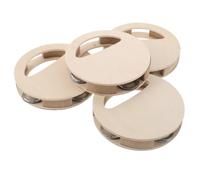 LRXIYODE 4pcs Wooden Percussion Instruments DIY Painting for Boy Girl Montessori Early Learning Hand Shaker Safe Natural Wood Sensory Development Parent Interaction