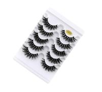 LRXIYODE 5 Pairs Party Eyelashes for Women with Fuller Longer Look, Simulation Material False Eyelashes, Reusable Makeup Fake Lashes Suitable for Club and Professional Use