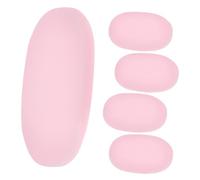 LRXIYODE 5 Pcs Natural Biodegradable Facial Cleaning Sponges Gentle Makeup Puff for Deep Cleansing All Skin Types Face Wash Tools Random Colors
