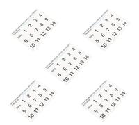 LRXIYODE 5 Sheets Removable Ethereal Drum Note Labels for Percussion Instruments and Tongue Drums, Pvc Wear-resistant Scale Stickers with Visual Guidance for Beginners Practice and Learning