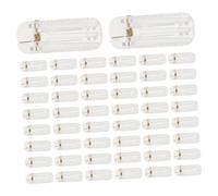 LRXIYODE 50pcs Clear Plastic Snap Hair Clip Blanks Single Prong Hair Barrette Base for DIY Crafts Transparent for Everyday and Special Occasions