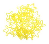 LRXIYODE 50pcs Rubber Band Tricks Magician Performance Props Tricks Performance Props Conjuring Elastic Band Stage Elastic Yellow