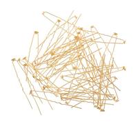 LRXIYODE 50pcs U-shaped Metal Hair Sticks Gold French Twist Pins for Brides Decorative Bobby Pins Hair Accessories for Wedding Party Updo Styling