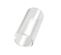 LRXIYODE 51mm White Glass Finger Slide Bar for Guitar, Electric and Acoustic Blues Jazz Guitar Slide Accessory, Single Piece Finger Slider for String Instruments