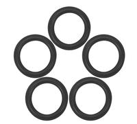 LRXIYODE 5Pcs 6.5-Inch Foam Sponge Speaker Surround Rings Black Round Speaker Edge Gaskets for DIY Audio Repair Accessories