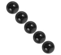 LRXIYODE 5pcs Black Plastic Pinball Machine Balls Kit Ball Pins Accessories for DIY Miniature Pinball Family Entertainment and Party Fun
