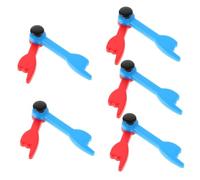LRXIYODE 5pcs Clock Pointers Replacement DIY Plastic Clock Hands for Childrens Enlightenment Cartoon Style Red and Blue Enhance Motor Skills and Interactive Learning for Home and School