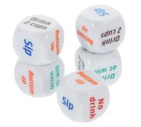 LRXIYODE 5pcs Drinking Game Dice Party Reusable Fun Drinking Accessories for Adults Night Bar Entertainment