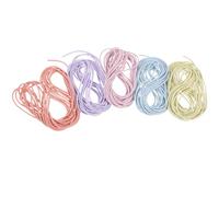 LRXIYODE 5pcs Elastic Cord String for DIY Bracelet Jewelry Making Stretchy Hair Rope Rubber Band