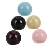 LRXIYODE 5pcs Electroplated Perfume Bottle Ball Caps High Gloss Spray Nozzle Covers Refillable Decorative Cologne Pump Tops in Colors Elegant Spherical Design for Office Party
