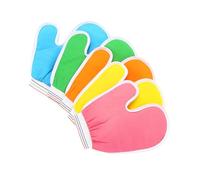 LRXIYODE 5pcs Exfoliating Gloves Bath Shower Mitts Deep Scrubbing Textured Body Scrubbers for Unisex Skin Renewal and Cleansing with Rich Foam Random Colors Random Color