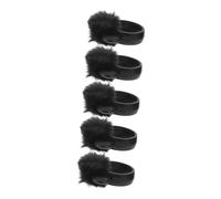 LRXIYODE 5pcs Furry Lavalier Microphone Windscreen Wireless Lapel Microphone Cover Wind Muff Noise Cancelling Windscreen for Interview Recording