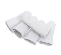 LRXIYODE 5Pcs Gold Sheepskin Leather Finger Guards Thick Insulated Finger Protectors for Jewelry Making Craftwork Heat and Scratch Resistant Sleeves for Hand Safety and Improved Grip