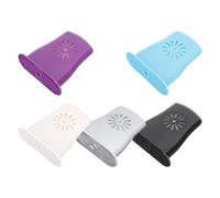 LRXIYODE 5pcs Guitar Sound Hole Humidifiers Musical Instrument Humidifiers Panel Moistener Set with Adjustable Humidity for Acoustic Guitar Crack Prevention - Black White Silver Blue Purple