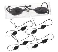 LRXIYODE 5pcs Laser Protective Eye Patch Uv Safety Eye Goggles for Photorejuvenation Treatment Black Uv Light Shield for Professional Skin Therapy