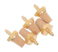 LRXIYODE 5pcs M5 Pure Copper Fog Machine Filter Nozzle Brass Air Muffler Bubble Stone Silencer Fitting for Pneumatic Systems Universal Noise Reducer for Stage Fog Machines