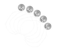 LRXIYODE 5pcs Newton's Cradle Metal Pendulum Balls Stainless Steel Balance Physics for Educational Science Experiments and Desktop Decoration in Home Office