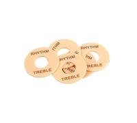 LRXIYODE 5pcs Rhythm Treble Ring Guitar Toggle Plate Washer Yellow Gold Electric Guitar Accessory Replacement Part for Musical Instruments