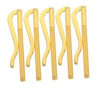 LRXIYODE 5pcs Spring Metal Money Clip Insert Set, Slim Electroplated Banknote Holder for Men’s Bifold Wallets, Credit Card Compatible, Mini Cash Clamp for Daily Use