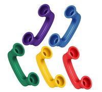 LRXIYODE 5pcs Telephone Handsets for Sensory Whisper Phones for Reading and Phonics Practice Lightweight Abs Pretend Play Phones for Language Development and Speech Learning