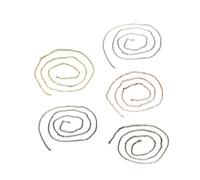 LRXIYODE 5pcs Vintage Antique Bronze Pocket Watch Chains with Heavy Duty Closure Collarbone Necklace for Women Men DIY Jewelry Making Includes Bronze Rose Silver Black Gold Designs