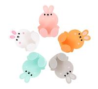 LRXIYODE 5pcs Wall Adhesive Plug Holders with Cartoon Design Durable Abs Hooks for Kitchen Bedroom Office No Drill Installation Multi Color Power Cord Organizer and Cable Management