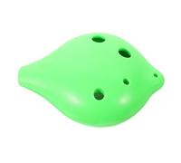 LRXIYODE 6-hole Alto c Ocarina Resin Music Instrument for Beginners and Boys and Girls, Small Portable Wind Flute in Green with Flat Mouthpiece for Adult and Children Learning