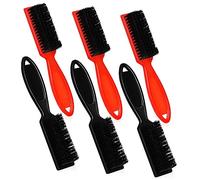 LRXIYODE 6 Pcs Hair Clipper Cleaning Brushes with Long Handles Nylon Bristle Barber Supplies for Haircut and Beard Maintenance Portable Travel Kit for Men and Professional Use