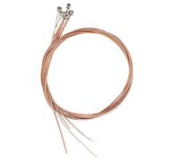 LRXIYODE 6 Pcs Phosphor Bronze Alloy Acoustic Guitar Strings Replacement Set for Folk and Acoustic Instruments Essential Cleanliness and Sturdy Material